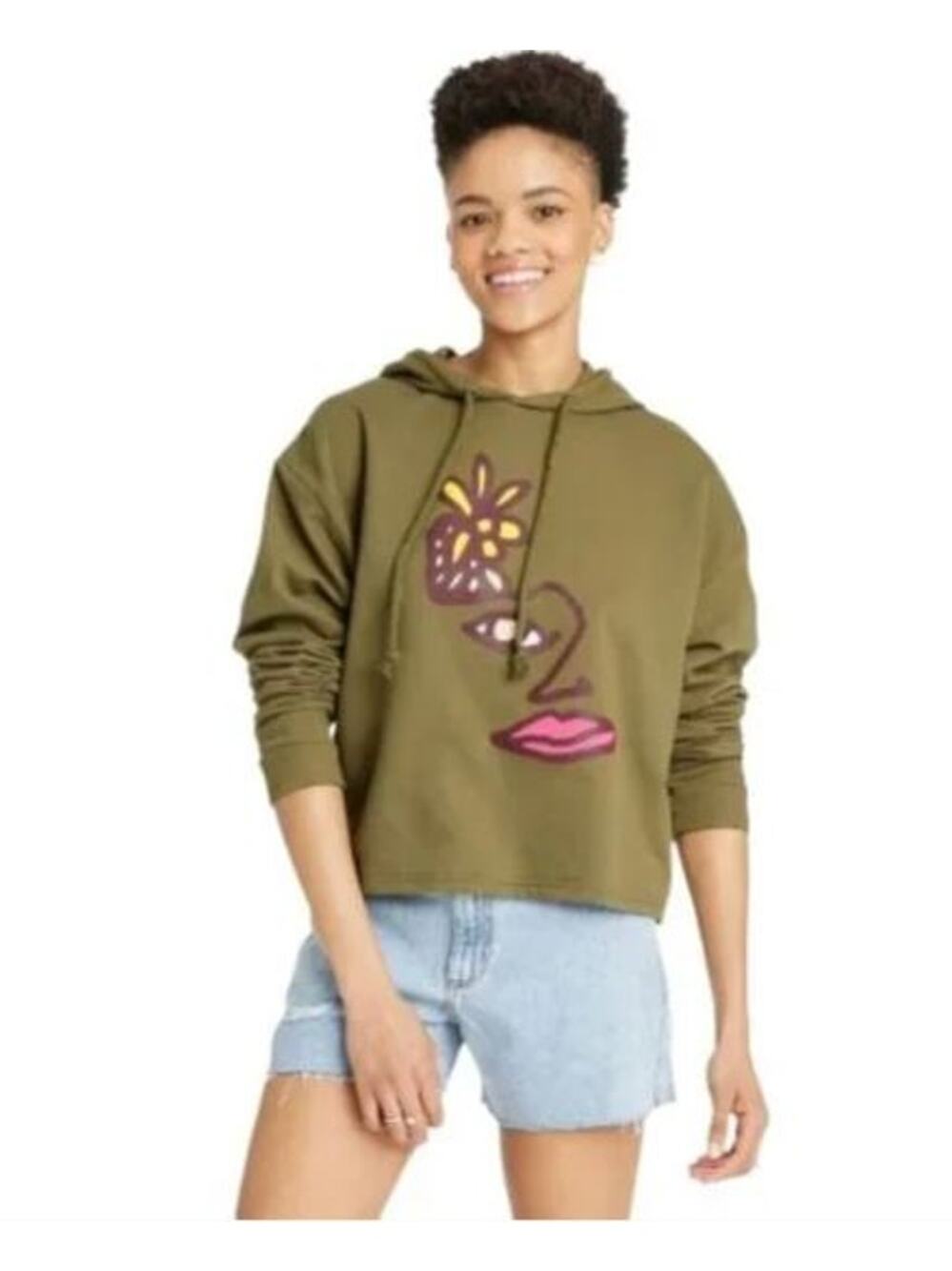 New Pride Green Face Sweatshirt Large